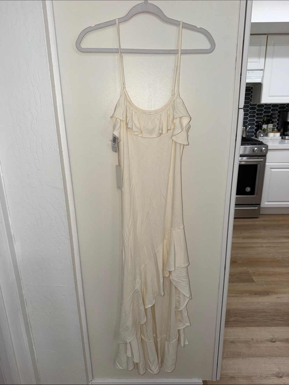 NWT (Flawed) Aritzia Wilfred Light Burch Clink Dress | L